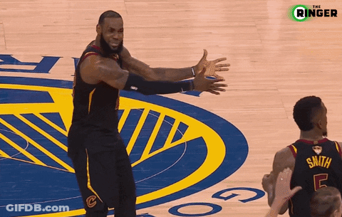 A Basketball Player Wearing A Jersey That Says Smith Stands On The Court GIF