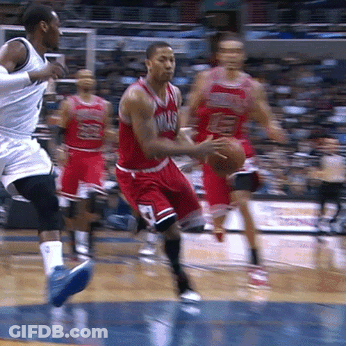 A Basketball Player Wearing A Jersey That Says Warriors GIF