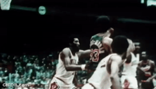 A Basketball Player Wearing A Jersey With The Number 13 On It GIF