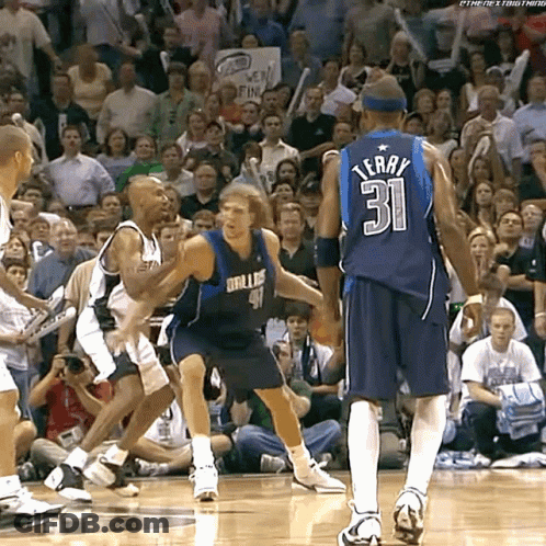 A Basketball Player Wearing A Jersey With The Number 31 On It GIF