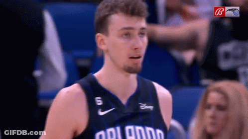 A Basketball Player Wearing A Jersey With The Number 6 GIF