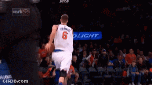 A Basketball Player Wearing A Jersey With The Number 6 On The Back GIF