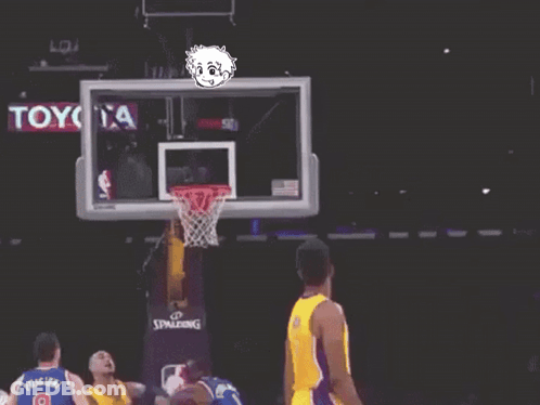 A Basketball Player Wearing A Lakers Jersey With The Number 0 GIF