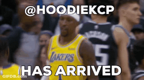 A Basketball Player Wearing A Lakers Jersey With The Number 5 On It GIF