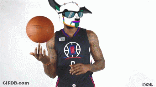 Basketball Player Wearing Mask And Sunglasses GIF
