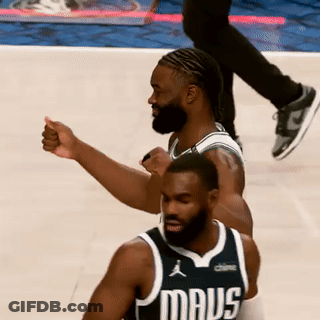 A Basketball Player Wearing A Mavs Jersey Giving A Thumbs Up GIF