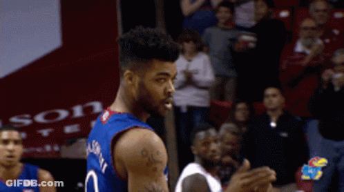 A Basketball Player Wearing A Number 2 Jersey Stands On The Court GIF