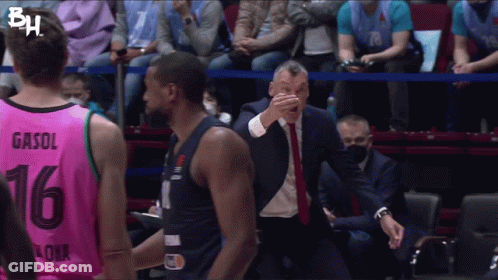 A Basketball Player Wearing A Pink Jersey With Gasol 16 On It GIF