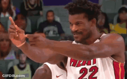 A Basketball Player Wearing A White Jersey With The Number 22 On It GIF