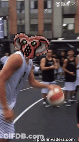 A Basketball Player With A Pixel Invaderz.com Logo On The Bottom Right GIF