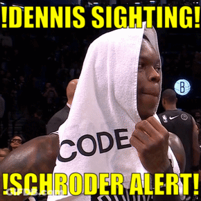 A Basketball Player With A Towel Over His Head Says Dennis Sighting GIF