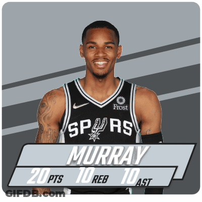 A Basketball Player With The Name Murray On The Front GIF
