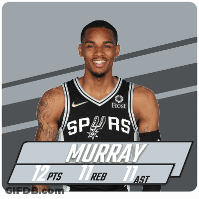 A Basketball Player With The Name Murray On The Front GIF