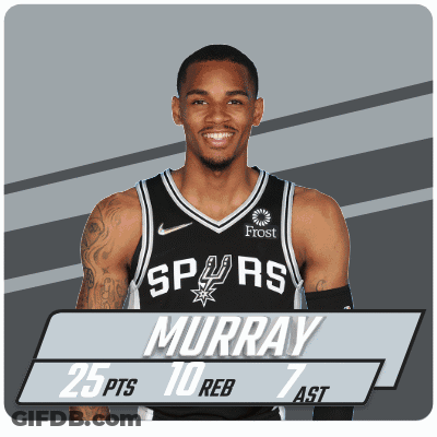 A Basketball Player With The Name Murray On The Front GIF