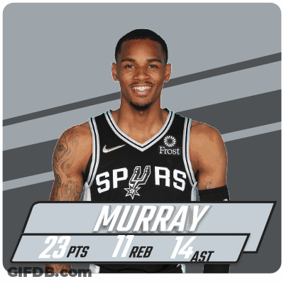 A Basketball Player With The Name Murray On The Front GIF