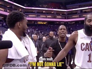 A Basketball Player With The Number 1 On His Jersey Is Talking To Another Player GIF