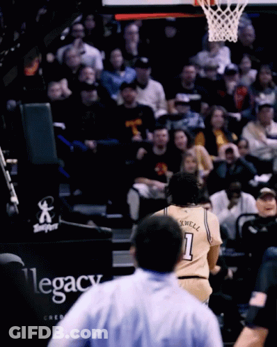 A Basketball Player With The Number 1 On The Back Of His Shirt GIF