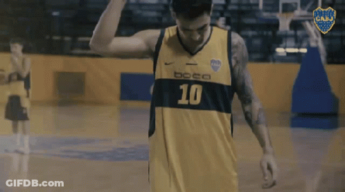 A Basketball Player With The Number 10 On His Shirt GIF
