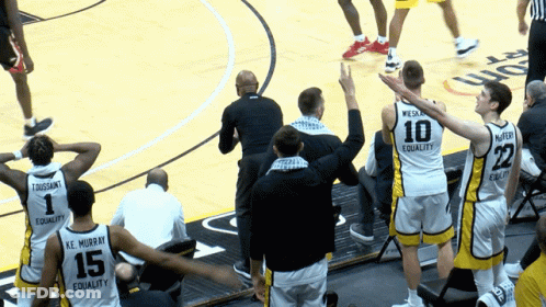 A Basketball Player With The Number 10 On The Back Of His Shirt GIF