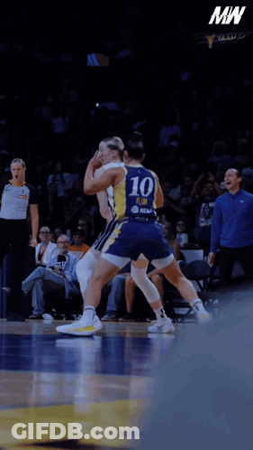 A Basketball Player With The Number 10 On Their Back GIF