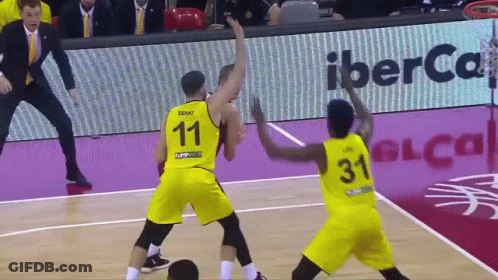 A Basketball Player With The Number 11 On The Back Of His Shirt GIF