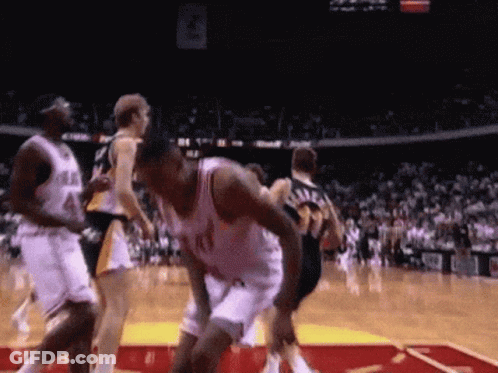 A Basketball Player With The Number 13 On The Back Of His Shirt GIF