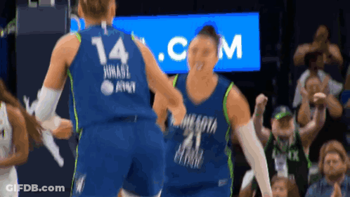 A Basketball Player With The Number 14 On Their Back GIF
