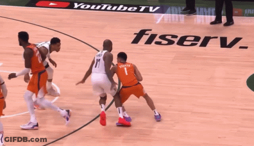 A Basketball Player With The Number 17 On His Back GIF