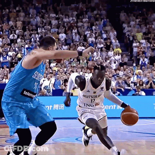 A Basketball Player With The Number 17 On His Shirt GIF