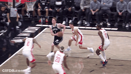 A Basketball Player With The Number 20 On His Shirt GIF