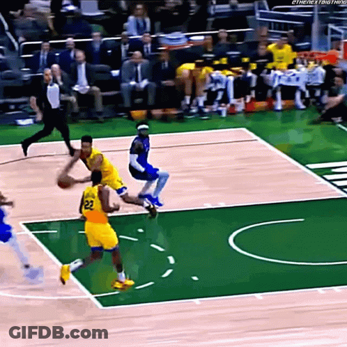 A Basketball Player With The Number 22 On His Back GIF