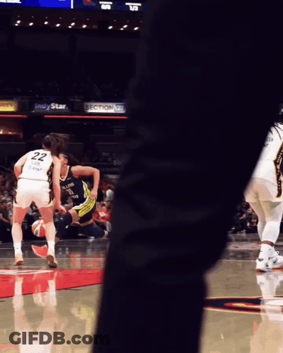 A Basketball Player With The Number 22 On The Back Of Her Jersey GIF