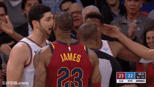A Basketball Player With The Number 23 On His Back GIF