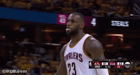 A Basketball Player With The Number 23 On His Shirt GIF
