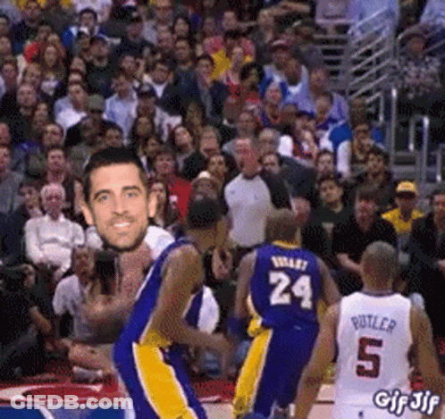 A Basketball Player With The Number 24 On His Shirt GIF