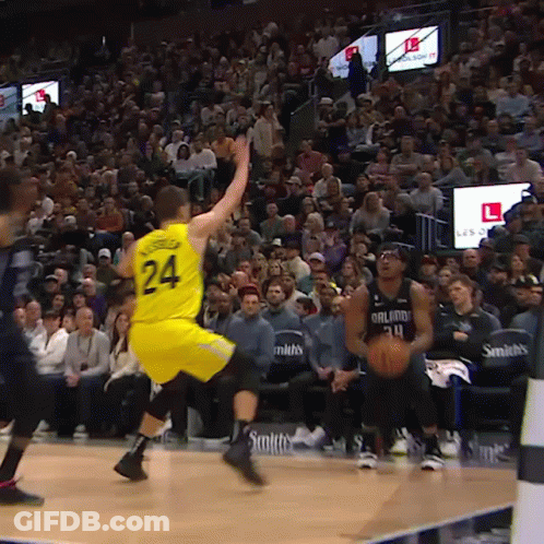 A Basketball Player With The Number 24 On His Shirt GIF