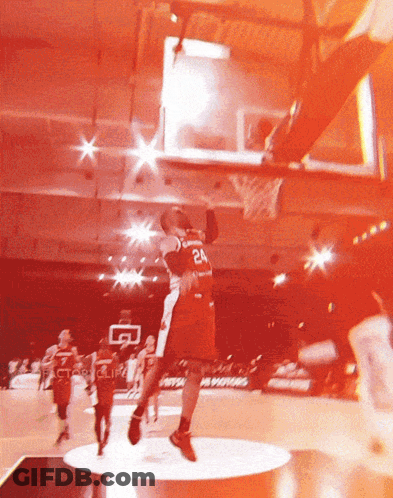 A Basketball Player With The Number 24 On His Shirt GIF