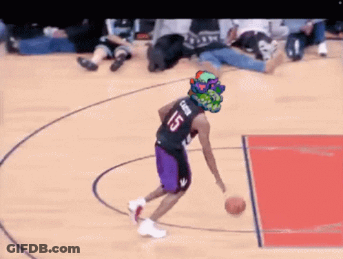A Basketball Player With The Number 25 On His Jersey Is Dribbling The Ball GIF
