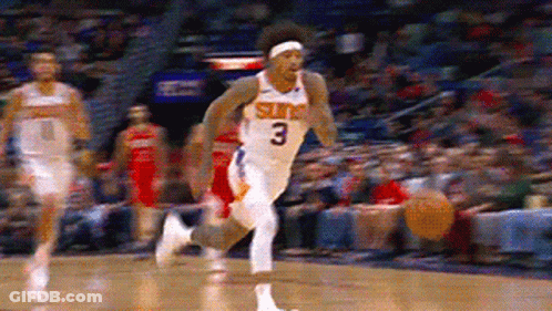 A Basketball Player With The Number 3 On His Uniform GIF
