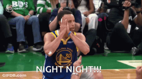 A Basketball Player With The Number 30 On His Jersey Covers His Face With His Hands GIF