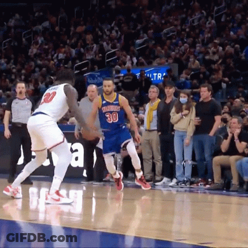 A Basketball Player With The Number 30 On His Shirt GIF