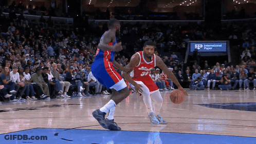 A Basketball Player With The Number 31 On His Jersey Is Dribbling The Ball GIF