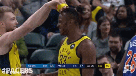 A Basketball Player With The Number 33 On His Jersey GIF