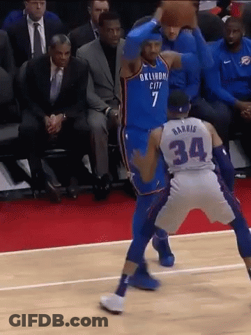 A Basketball Player With The Number 34 On His Shirt GIF