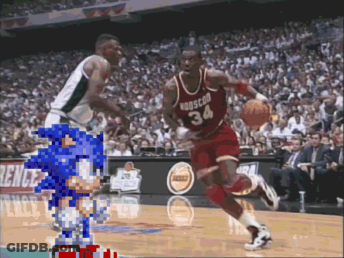 A Basketball Player With The Number 34 On Their Jersey GIF