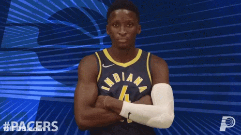 A Basketball Player With The Number 4 On His Jersey GIF