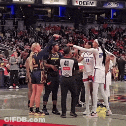 A Basketball Player With The Number 41 On His Back GIF