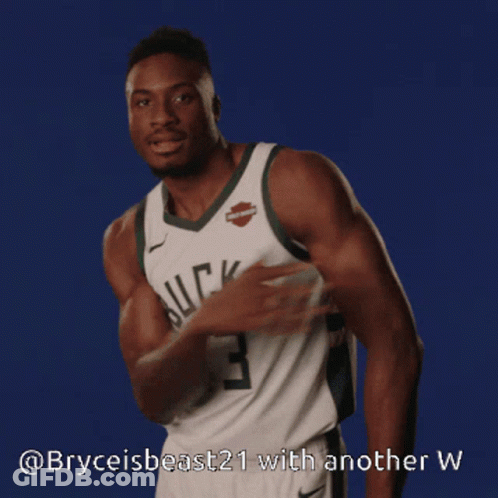 A Basketball Player With The Number 43 On His Jersey Is Smiling GIF