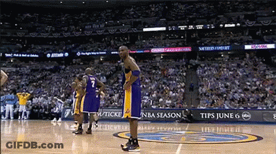 A Basketball Player With The Number 7 On His Shirt GIF