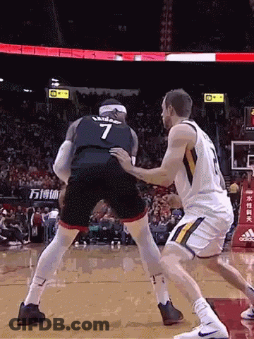 A Basketball Player With The Number 7 On The Back Of His Shirt GIF